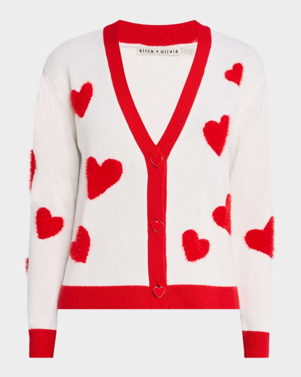Bradley Heart Wool-Blend Cardigan